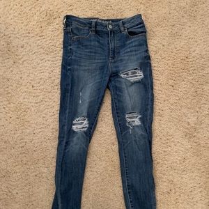 Super high rise American eagle jeans